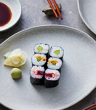 Vegetarisk maki sushi – tre måder