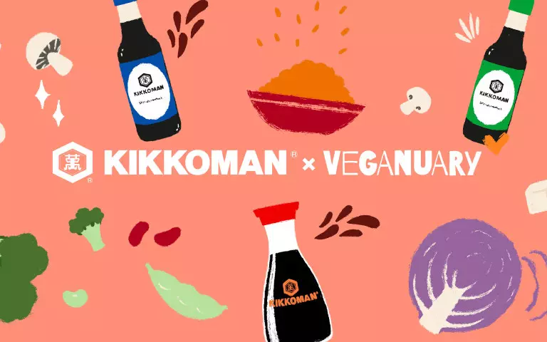 Helt vidunderligt: Veganuar med Kikkoman, Illustration, dekorativ