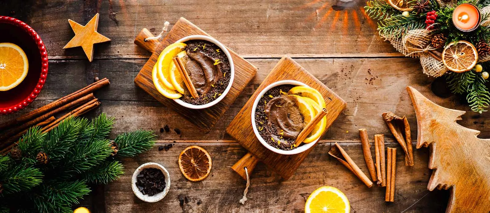 Chokolademousse med espresso og appelsin