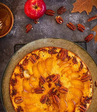 Upside-down-kage med appelsin