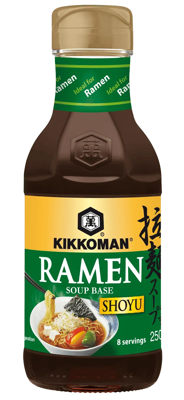 Kikkoman Koncentreret Ramen Nudelsuppe Base - Shoyu (sojasauce) Smag 250 ml flaske