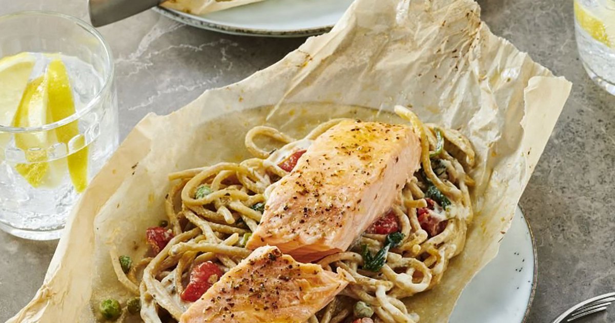 Laks Med Spaghetti Al Cartoccio Opskrifts Kikkoman laks-med-spaghetti-al-cartoccio-opskrifts-kikkoman