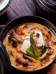 Kimchi gryderet med sojamælk