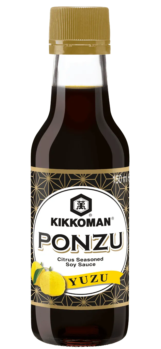 Kikkoman Ponzu - en blanding af sojasauce, eddike og yuzusaft