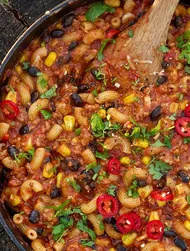 Mac’n’cheese med chili-kylling