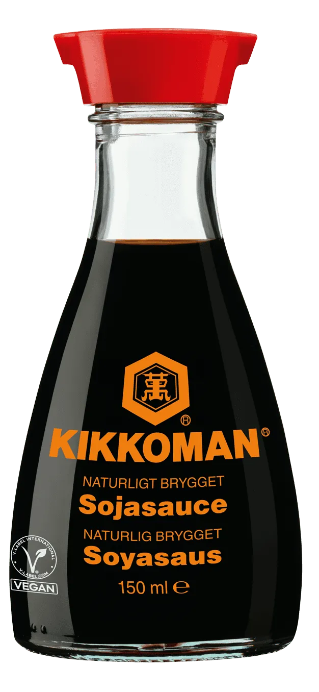 Kikkoman naturligt brygget sojasauce 150 ml dispenserflaske