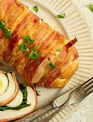 Kylling- & baconroulade