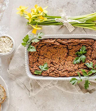 Vegetarisk paté med soltørrede tomater