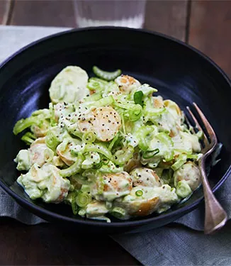 Kartoffel- og avocadosalat med wasabi