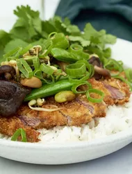 Schnitzel med svampe