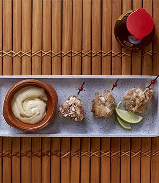 Saftig kylling i teriyaki (kara-age)