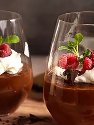 Mørk chokolademousse