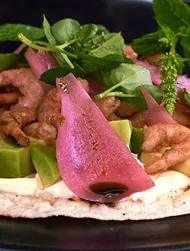 Tostadas med rejer