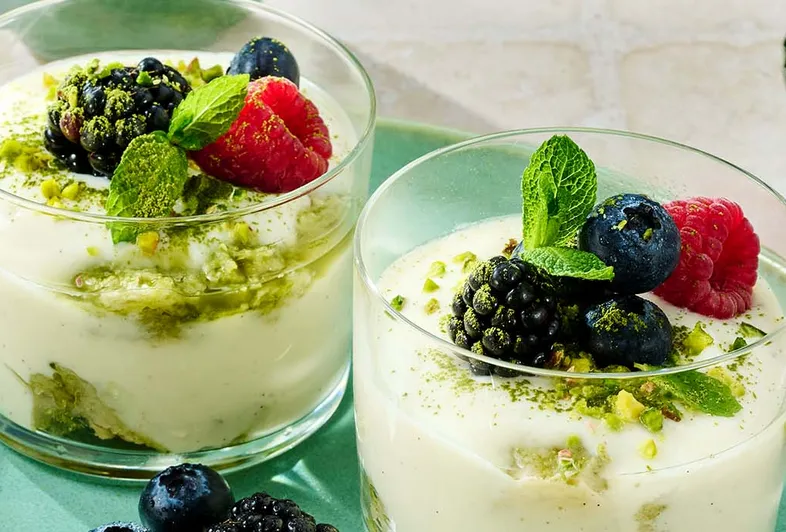 Vegansk tiramisu med matcha og tamari