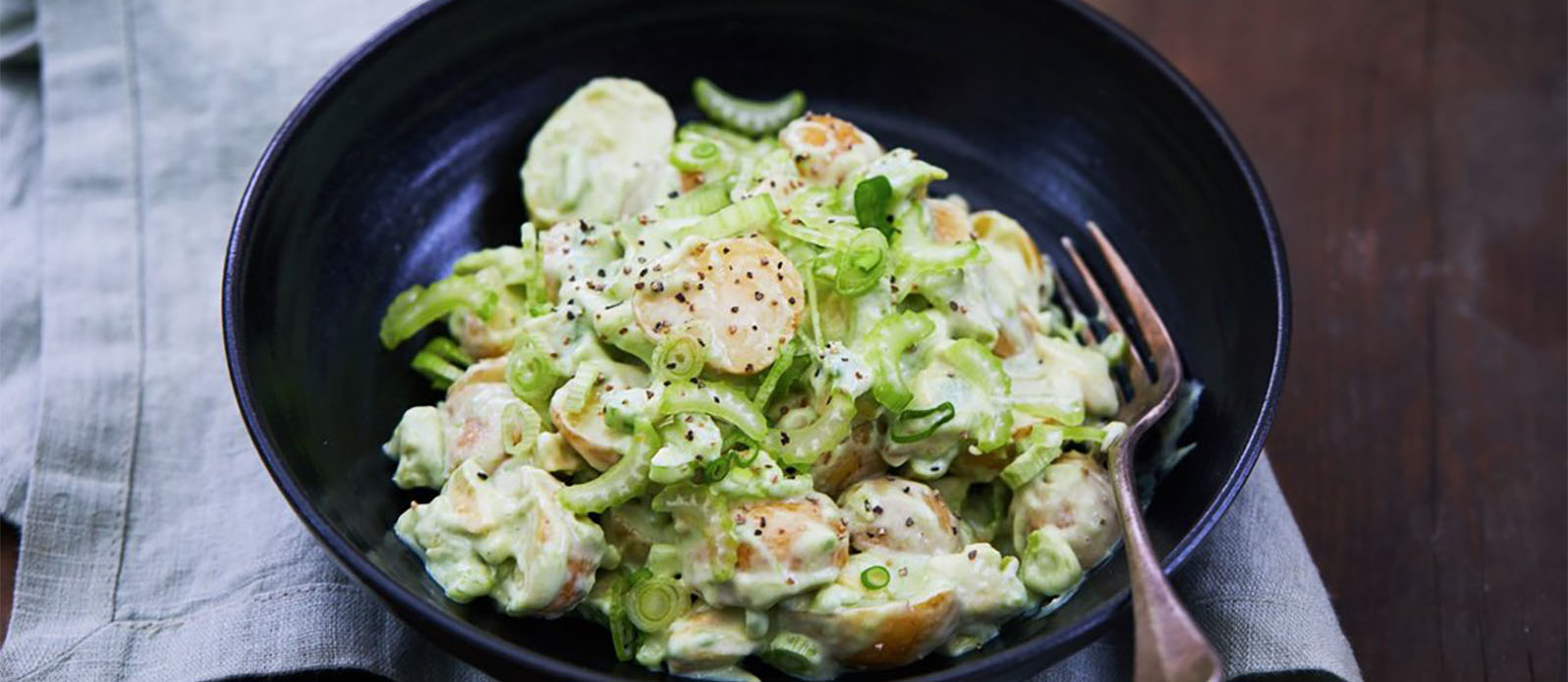 Kartoffel- og avocadosalat med wasabi